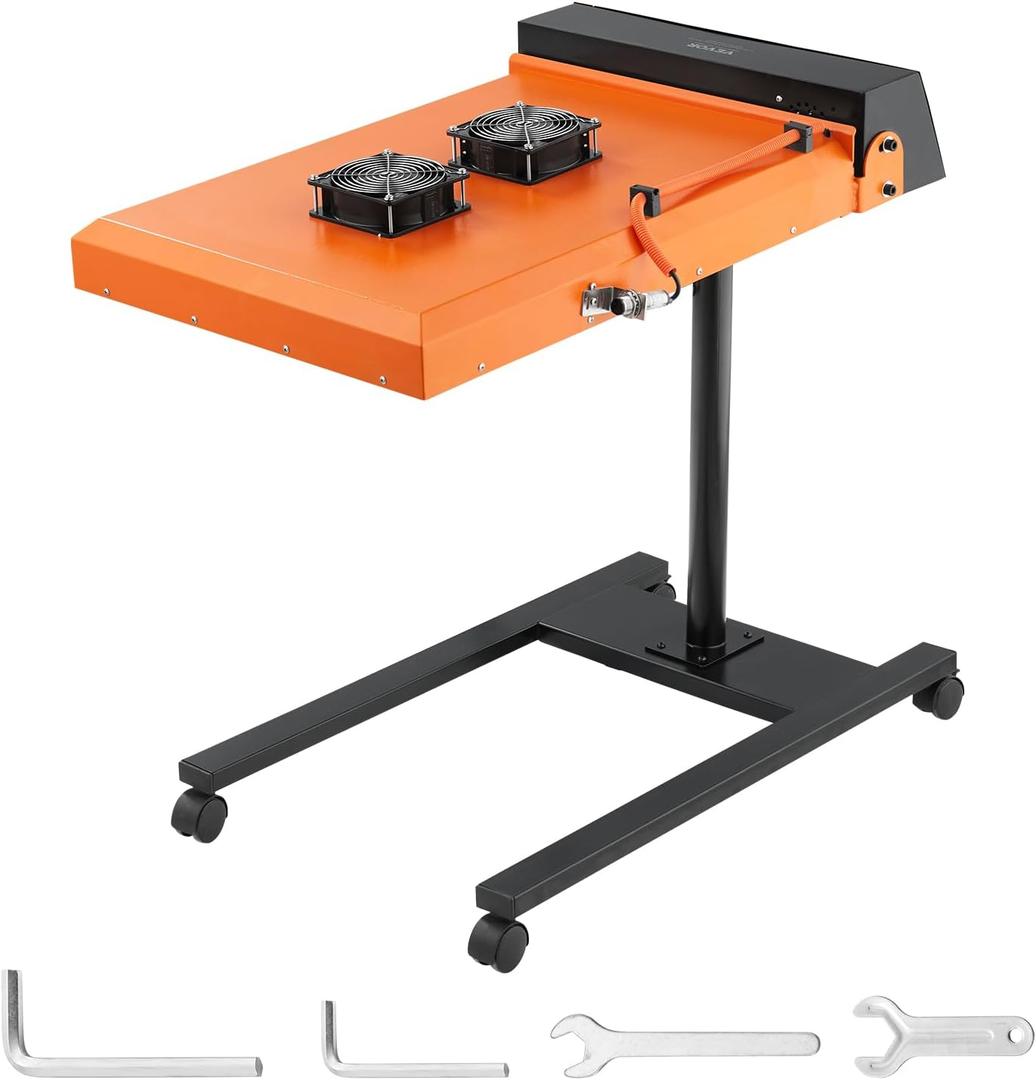 VEVOR Pro Flash Dryer 19 x 21 inch, Upgrade 6000W Automatic Infrared IR Flash Dryer Dual Fan for Screen Printing Machine, Silk Screen Dryer with Sensor, Height Adjustable