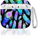 Case Cover Compatible with AirPods 4th Generation 2024  Soft TPU Protective Shockproof AirPods 4 Case with Keychain, Anti-Drop Design, Cute & Fade-Resistant Pattern for Women & Men