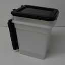 IRIS USA Airtight Dog Food Storage Container, Up to 10 lbs Each, 2 Pack, for Dog Cat Bird and Other Pet Food Storage Bin, Keep Fresh, Translucent Body, BPA Free, Clear/Black
