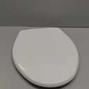 Bemis 7300SLEC Slow Close Toilet Seat, Easy Clean Hinges and Durable Plastic Seat, Made in USA, Elongated, White