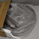 Apicizon Round Side Table, Brown Tray Nightstand Coffee End Table for Living Room, Bedroom, Small Spaces, Easy Assembly Bedside Table, 15 x 18 Inches