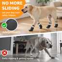 Dog Shoes for Large Dogs, Breathable Dog Boots & Paw Protectors for Hot Pavement, Anti-Slip Rubber Dog Booties Paw Protectors with Reflective for Outdoor Walking Indoor Hardfloors, Size 7 (Size 7(Width 2.8''-2.99''))