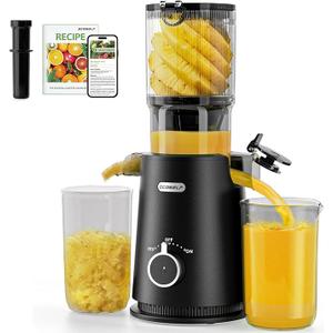 ECOSELF Juicer Machines, Cold Press Juicer For Whole Fruits & Vegetables, Slow Masticating Juicer Self Feeding for Juice Extractor Machine