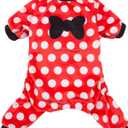 CuteBone Dog Christmas Pajamas Puppy Onesies Small Dogs Soft Pjs Coat Cat Apparel Comfy Pet Clothes Outfit Doggie Bodysuit P65S  Small