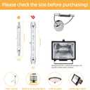 R7S Halogen Light Bulbs 120V 150W,6 Pack J78mm T3 J Type Halogen Bulbs, 3 Inch Long Double Ended Light Bulb for Work, Security,Landscape Lights, Dimmable