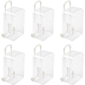 6 Pcs Mini Suitcase Party Favor Box Small Candy Gift Boxes Jewelry Storage Case for Wedding Party Clear
