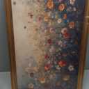 Gold Framed Wall Art Vintage Flower Canvas Wall Art Nature Landscape Flower Wildflower Artwork Prints Picture for Living Room Bedroom Farmhouse Bathroom Office Decor, 16x24 (05-Moody wildflowers)