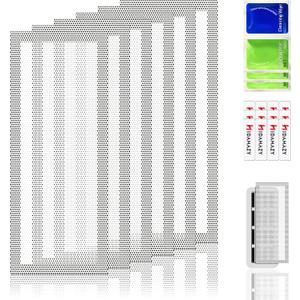 Magnetic Vent Covers for Home Floor 6Pack, 6x12 Inch Strong Magnetic Floor Vent Covers Easy Install PVC Floor Register Cover, Air Vent Screen Trap for Home Ceiling/Wall/Floor Air Vent (White, 6Pcs)