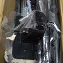 ENJOYBASICS No Drill Curtain Rods for Window 66 to 120 Inches, 5/8 Inch Diameter Renter Friendly Drapery Rod with Adhesive Brackets without Drilling, Adjustable from 27 to 130 Inches, Black