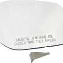 XQSMWF Passenger Side Heated Mirror Glass, Compatible with Infiniti Q50 2014-2022, Q60 2017-2022, Q70 2014-2019, Q70L 2015-2019, QX30 2017-2018, Replace 96365-4GA3A 963654GA3A