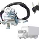 XQSMWF Ignition Lock Cylinder Switch Compatible with Isuzu NPR-HD NPR NQR NRR 4HE1 4HK1 1995-2007 Replace IDL229