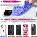 5 x Anteel Silicone Suction Cup Phone Case Mount Double Sided, Hands-Free Strong Grip Silicon Phone Holder for Selfies and Videos, Non Slip Phone Accessories (Light Pink&White)