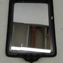 Vintage Black Tray with Mirror Glass Base | Card Holder for Guests During Occasions and Events or Decorative Home and Vanity Organizer