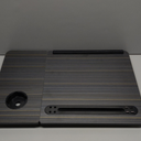 CloudTrip Plus XL Adjustable Laptop Desk with Light, USB Port, iPad Holder, Drawer Storage - Larger 23.6IN Adjustable Lap Desk for Bed, Home Office, Breakfast Tray, Fordable Legs Desk (Black)