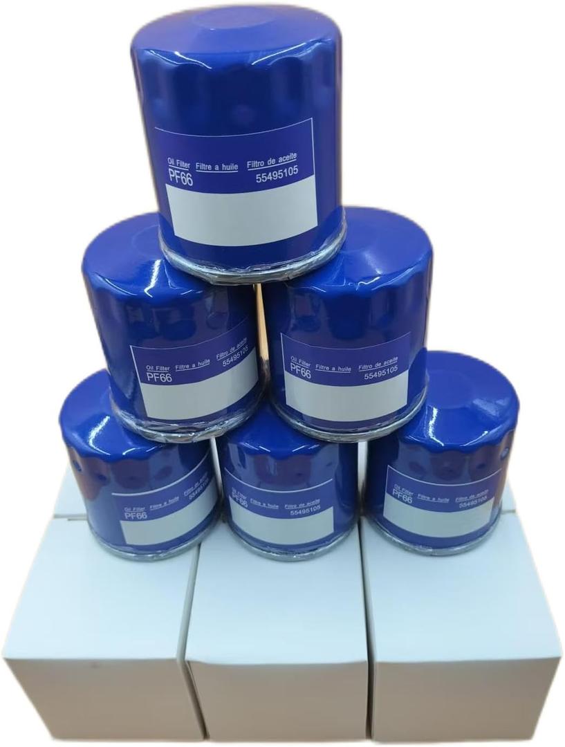 Kel'thuzad (6PCS) PF66 Oil Filter Compatible with Chevrolet and GMC vehicles 3.0L Duramax Diesel LM2 engine,repalces WL10351,UPF66R,19391402 55495105
