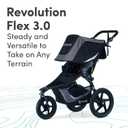 BOB Gear Revolution Flex 3.0 Jogging Stroller, Graphite Black