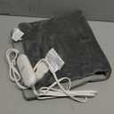 GENIANI XL Electric Heating Pad for Back Pain & Cramps Relief, Electric Throw, Birthday Christmas Gifts for Women, Men Auto Shut Off, Machine Washable, Heat Pad for Neck & Shoulder, 12×24", Tabby Gray