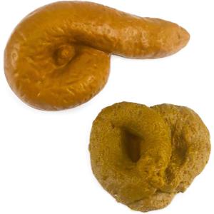 7 x Fake Poop Prank Funny Poop Toys Gag Gift Realistic Mischief Novelty Toys for Joke Trick Halloween April Fool 's Day Party, Pack of 2