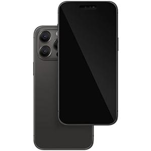 Non-Working Replica 1:1 Pretend Phone Dummy Display Model for 14 Pro 6.1 Inches - Fake Baby Cell Phone Toy (Black With Black Screen)