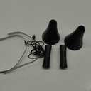 Fly Fans for Tables Rechargeable, 1800mah Table Fans to Keep Flies Away by Soft Blades, Fly Repellent Outdoor Patio, Camping Picnic Essentials, BBQ Party Supplies for Food, 2pcs (Black)