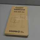 COOPER TabStand, 20" Tall iPad Stand for Desk, Portable Monitor Holder up to 17" Holds 4.4lb, Desktop Tablet Stand, Tablet Mount, Apple iPad Holder for Desk, for Samsung, Kindle, Fire (Night Black)