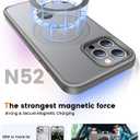 360 Rotatable Magnetic Stand for iPhone 14 pro max Case Compatible with Mag-Safe 16FT Military Drop Protection, Anti-Scratch/Fingerprint Shockproof iPhone 14 pro max Phone Case(Matte-Grey)