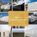 GUARD SHIELD White Tarp 20x20 Feet Medium Duty All Purpose Poly Tarps Cover 7mil