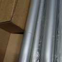 IFELS Heavy Duty Curtain Rods for Windows 66 to 120 Inch, 1 Inch Silver Window Curtain Rod for Bedroom, Living Room, Outdoor, Adjustable Easy Install Long Modern Curtain Rods(A1,Silver, 30"-120")
