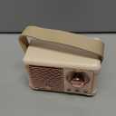 Retro Bluetooth Speaker, Portable Wireless Speaker with Crystal Clear Stereo Sound, Rich Bass, Vintage Decor, Birthday Gifts for Women Teenage (Beige)