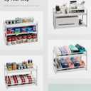 Kitchen Counter Shelf, 2-Tier Expandable Cabinet Organizer Shelf with Multiple Setup, Heavy-Duty Metal Storage Riser for Cupboard, Countertop, Pantry, Coffee Station, Under Sink, Desktop Office, 9.84D * 11.02-19.09W * 11.02H