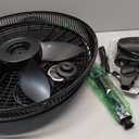 Lasko Pedestal Fan, Oscillating Fan for Bedroom with Adjustable Height and 3 Cooling Speeds, Portable, 18", Black, 1827