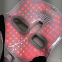 Red Light Photon Facial Mask, Wireless Rechargeable & Ergonomic Design with NIR, Portable for Home & Travel, Gold