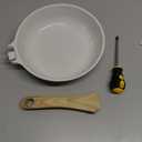 SENSARTE Nonstick Ceramic Frying Pan Skillet, 8-Inch Omelet Pan, Healthy Non Toxic Chef Pan, Induction Compatible Egg Pan with Heat Resistant Handle, PFAS-Free, White