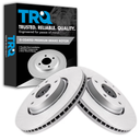 TRQ Front Brake Rotors Set Vented Premium G-Coated Fits Select 2014-2018 Mazda 6 2013-2015 CX-5