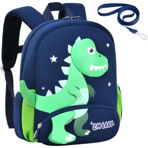 Padgene Toddler Backpacks Kids Preschool Backpack Waterproof Neoprene Animal Schoolbag Lunch backpack 3D Cartoon Mini Travel Bag for Boys Girls Ages 2-5
