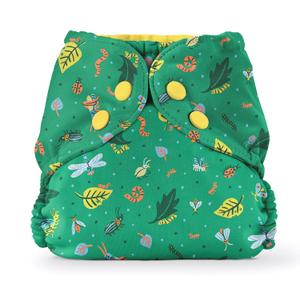 Esembly Cloth Diaper Cover - Reusable Swim Diaper, Waterproof, Breathable - Adjustable Outer Layer Over Absorbent Inner for Blowout Protection - Crawlers, Size 2 (18-35lbs)