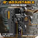 Adjustable Trailer Hitch -Drop Hitch Fit 2.5" Receiver-8" Drop/Rise