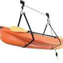 Kayak Ceiling Storage Bike Ceiling Mount Kayak Hoist Lift Storage Garage Pulley System for Canoe Paddleboard Bike Ladder 100 lbs Capacity with Straps