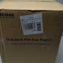 GICOOL 13x6.50-6 Tire and Wheel, 13x6.5-6" Flat-free Lawn Mower Tires, 3-6.5 Centered Hub, 3/4" or 5/8" Bearing, Universal Fit Garden Tractor Front Wheels, 4 Ply, V-Turf Pattern, 2 Pack