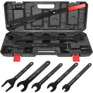 BILITOOLS Fan Clutch Removal Tool Kit, Fan Clutch Wrench Set 22 36 40 47 51 MM with Pulley Holder
