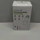 ZealSound Podcast Microphone for PC, Noise Cancellation USB Mic with Gain, Volume Adjustment & Mute Button, Monitoring & Echo, for YouTube, TikTok, Podcasting, Streaming, iPhone, iPad, Android, Mac (Black)