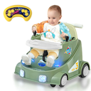 Baby Bumper Car, Baby Electric Car with 2 Driving Modes (Joystick/Remote Control), 360° Rotating Remote Control Car for Toddlers with Music and Lights, Suitable for Infant Aged 1-3 Years(Green)