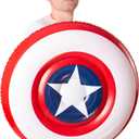 Inflatable USA Shield 24 inch America Shield Costume for 4th of July Mens Adult Womens Accessories Halloween (One Size, Multicoloured)