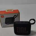 JBL Go 4 - Ultra-Portable, Waterproof and Dustproof Bluetooth Speaker, Big Pro Sound with Punchy bass, 7-Hour Built-in Battery, Made in Part with Recycled Materials (Black)
