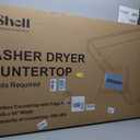Gashell Washer Dryer Countertop, 27.5" x 54" Bamboo Washer and Dryer Countertop for Laundry Room Organization (Gray)