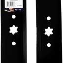 MaxPower 561544B 2-Blade Set for 46 Inch Cut MTD/Cub Cadet/Troy-Bilt Replaces 942-04244, 942-04290, 942-04244A, 742-04290, 742-04244, Black