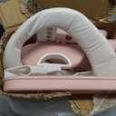 Meulife Potty Training Seat, Upgrade 2 in 1 Potty Training Toilet for Toddler, Toddler Toilet Seat for Boys Girls with Support Bar, Anti-Slip Pad and Step Stool (Pink)