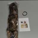 REECHO Ponytail Extension, 18" Claw Clip Ponytail Extension Wavy Ponytails Hair Extensions Jaw Clip on Pony Tails Natural Synthetic Hairpiece for Women Daily, Dark Ash Blonde with Golden Ends