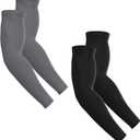 Arm Sleeves for Men Women, UV Sun Protection Compression Cooling Sun Sleeves Tattoo Cover - Volleyball Golf Baseball