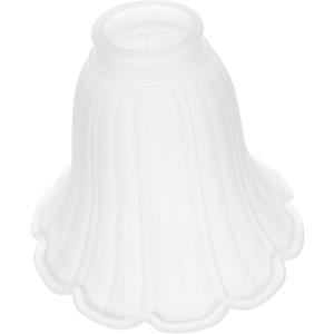 Toyvian Glass Lamp Shade Replacement for Ceiling Lights Frosted Flower Shape Tulip Lampshade for Chandelier and Wall Lamps Decorative Glass Light Cover for Home and Office 5.7 X 5.5 X 4.9 Inch